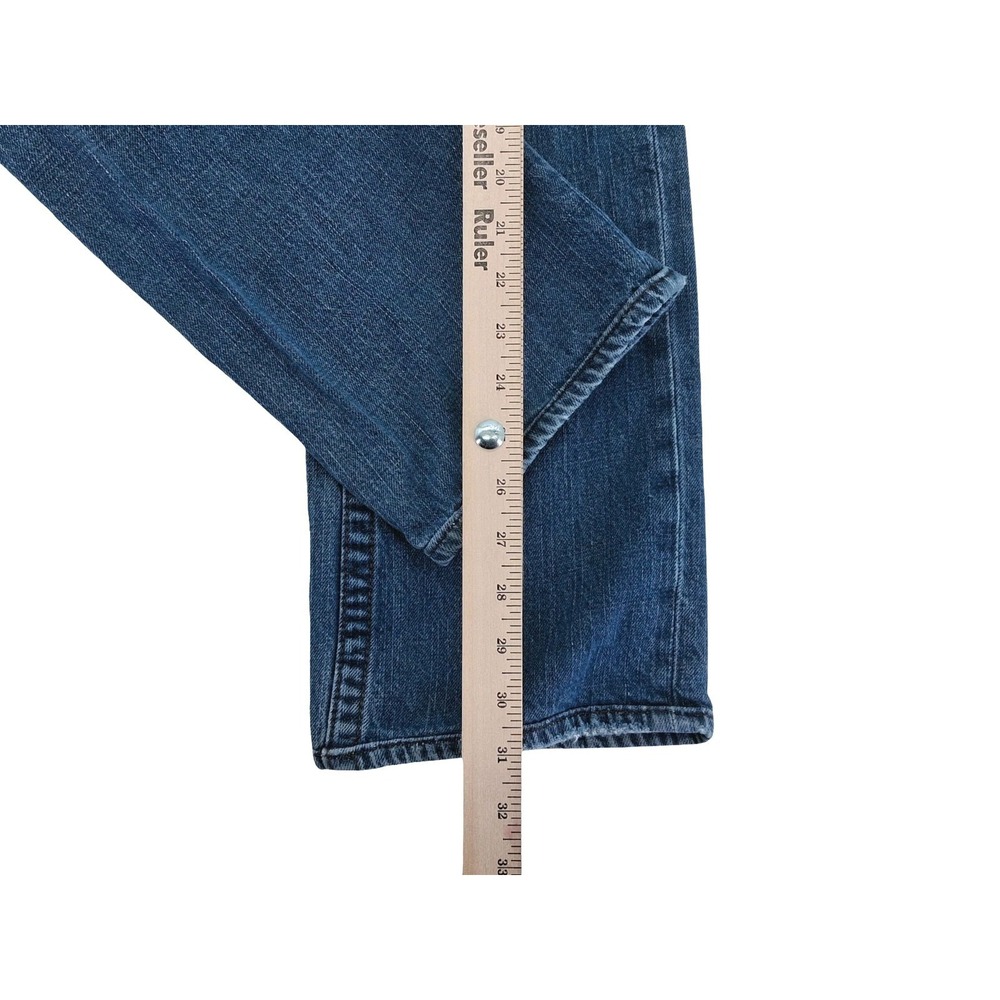 True Religion Bobby Jeans Mens 31x31 Blue Medium Wash Straight Made USA Denim - Picture 8 of 9